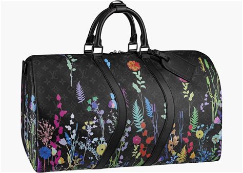 louis vuitton keepall bandouliere monogram 50 foliage|keepall 50 with shoulder strap.